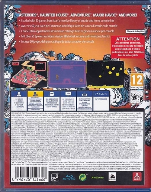 Atari - Flashback Classics Vol 2 - PS4 (B Grade) (Genbrug)